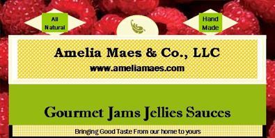 Amelia Maes jams and jellies graphic, New Hampshire