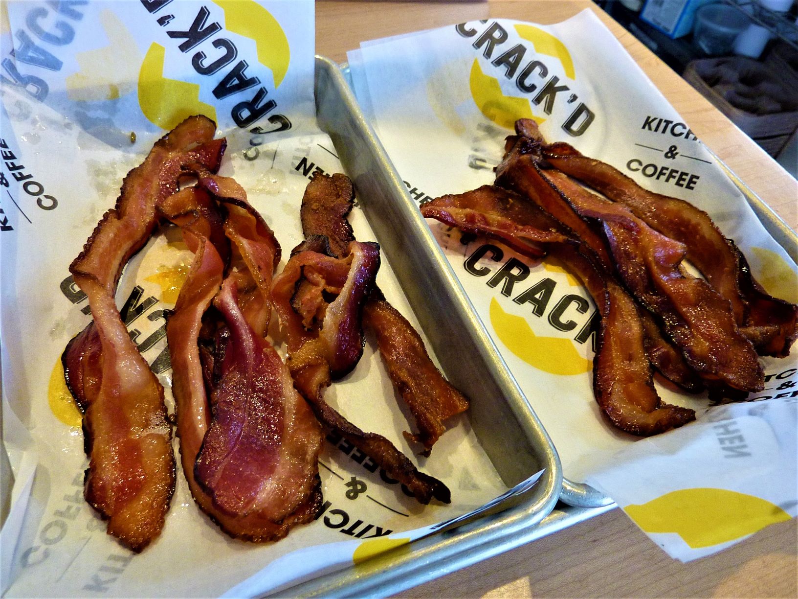 A side of bacon from CRACK'D in Andover, Mass.