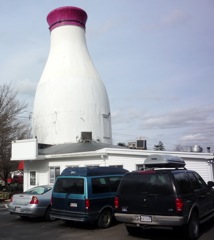 Milk Bottle Restaurant Photo, Raynham, Mass.