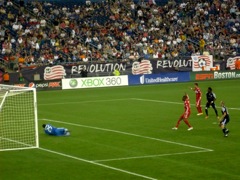 Picture of New England Revolution soccer game at Gillette Stadium, Foxboro, Mass.