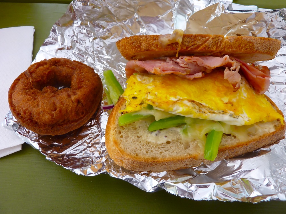 Breakfast at the Cold Hollow Cider Mill in Waterbury, Vt.