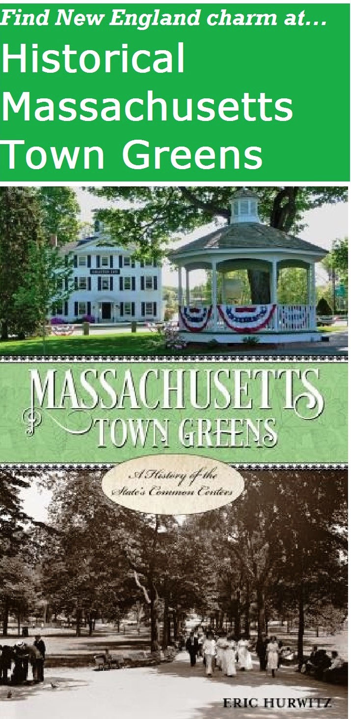 The Massachusetts Town Greens book covers the history of 70 towns greens in the state, as well as current events going on there now like fairs, festivals, concerts, celebrations, and ceremonies. A must for family travel!