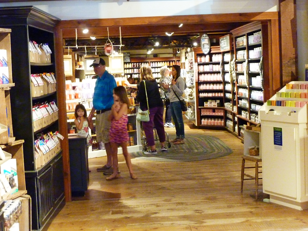 Candles everywhere at the Yankee Candle flagship store in South Deerfield, MA.