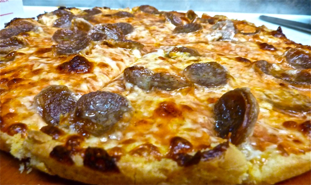 Sausage bar pizza from Colonial House Restaurant, Norwood MA