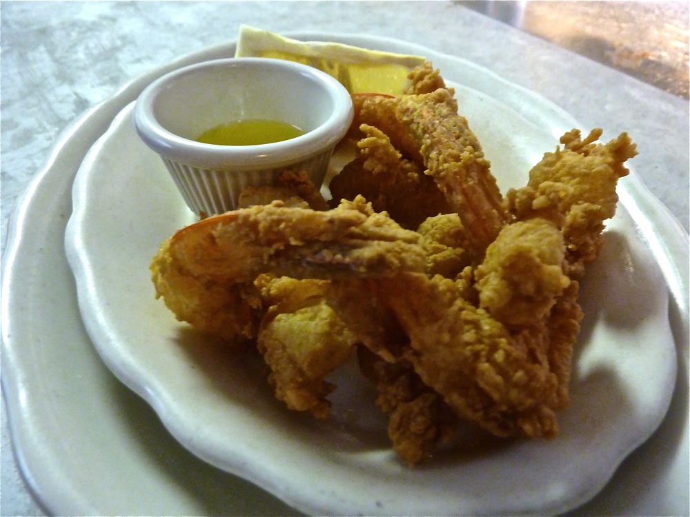 Fried shrimp appetizer from the Colonial House Restaurant, Norwood MA
