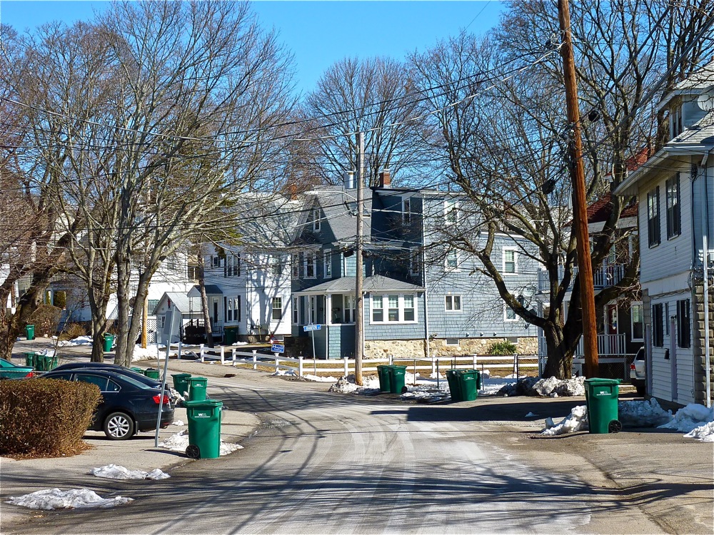 Savin Street in Norwood, home of the Colonial House Restaurant