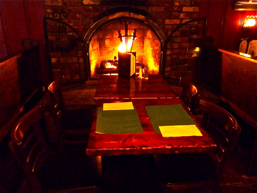 Colonial House Restaurant fireplace, Norwood MA