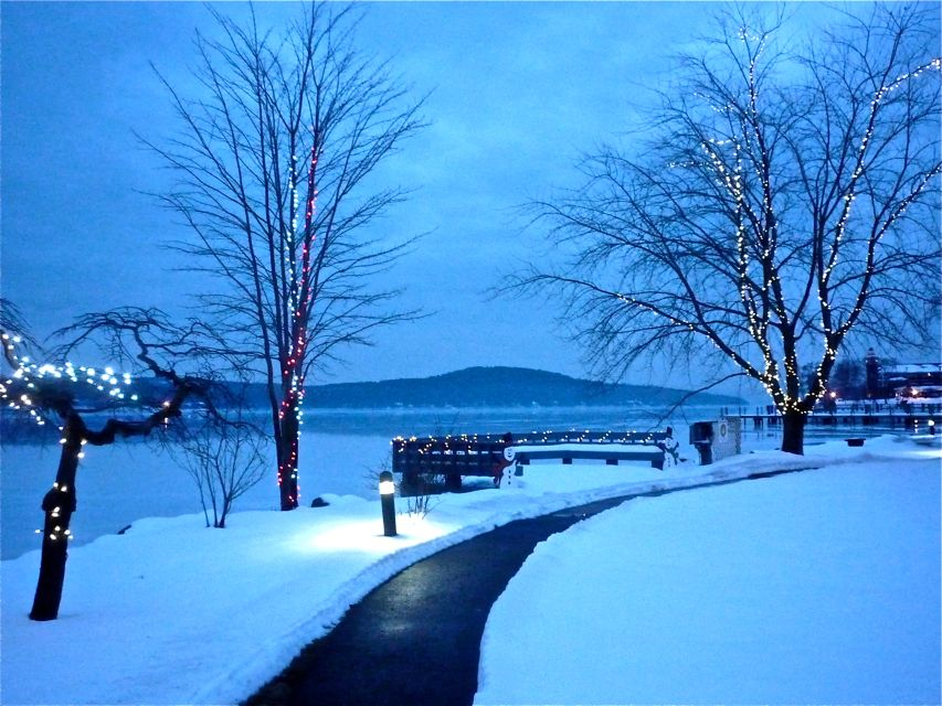 More winter lake scenery bliss in Meredith NH