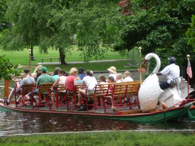 Image of Boston Swan Boat, Boston, Mass.
