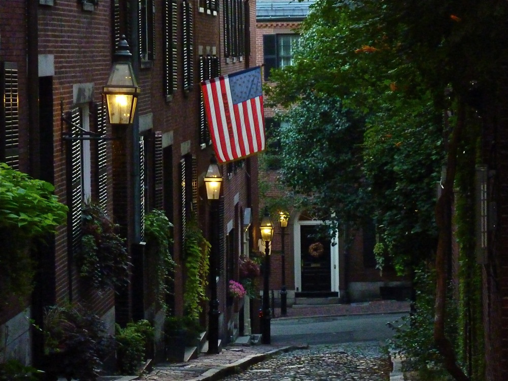 Acorn Street, Beacon Hill, Boston MA
