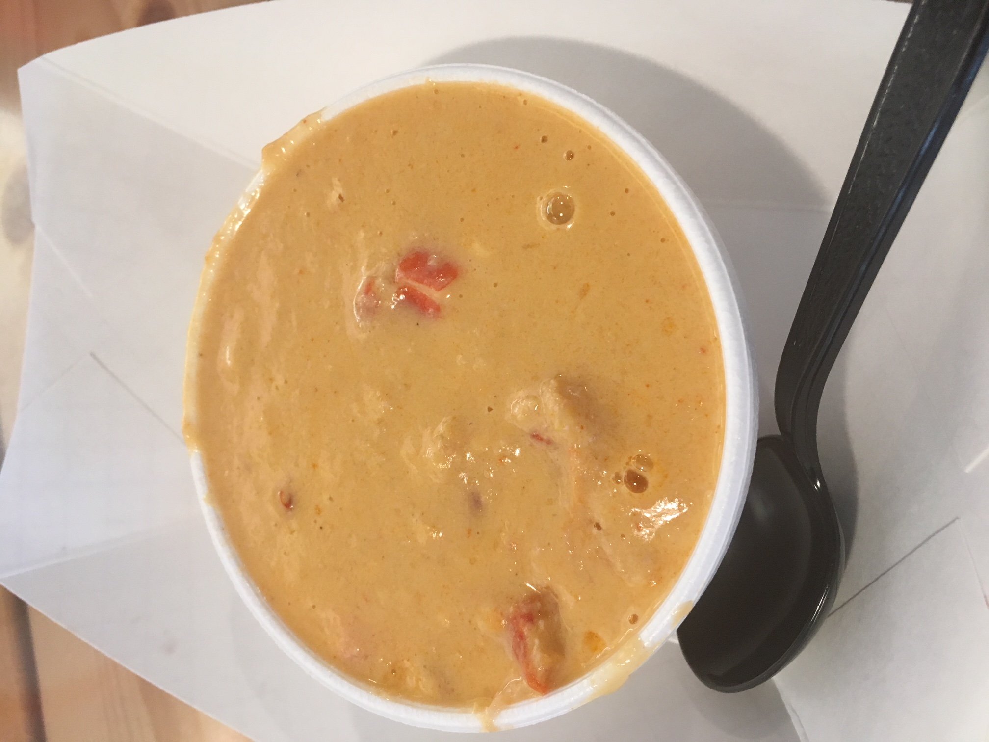 Lobster bisque from The Beach Plum in New Hampshire.