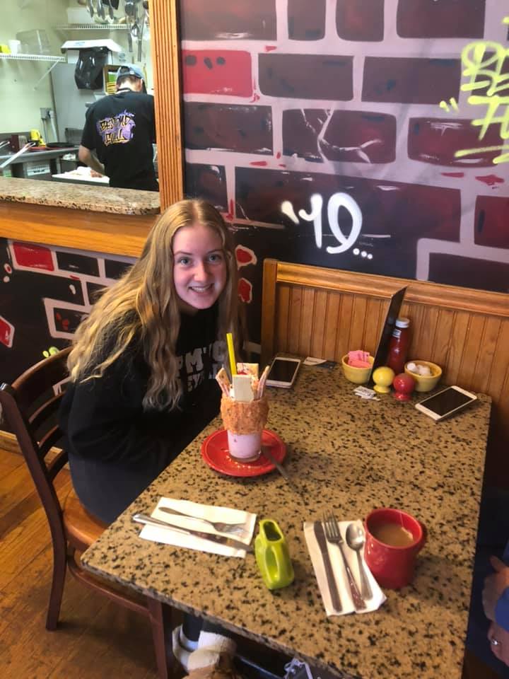 Rainbow Fun milkshake from Beyond Full in Hopedale, Mass.