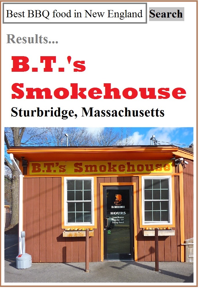 Brisket from B.T.'s Smokehouse in Sturbridge, Mass.