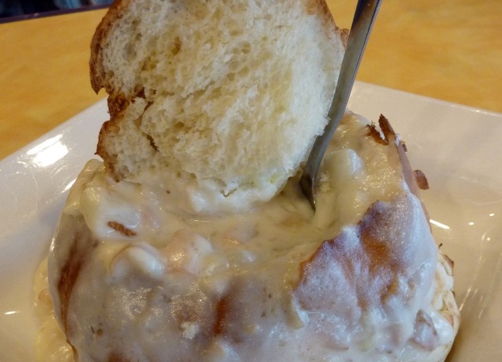 The story of CabbyShack in Plymouth, Mass and a mention of its delicious clam chowder.
