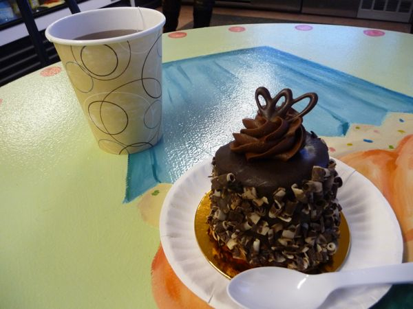 Chocolate raspberry mini cake from Just Desserts, Bridgewater MA