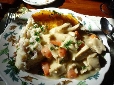 Image of chicken pie, Salem Cross Inn, West Brookfield MA