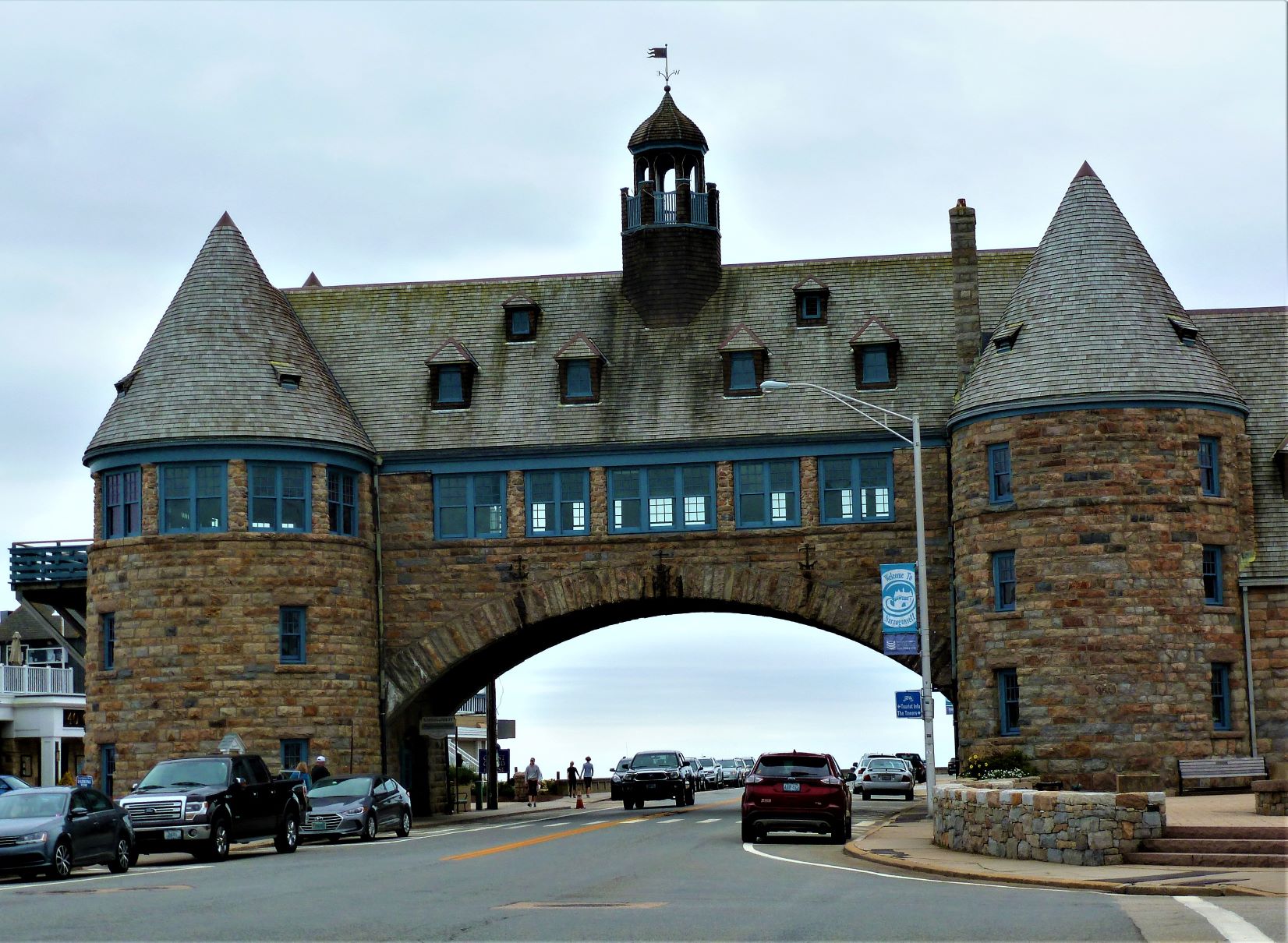 The historic Towers building in Narragansett, R.I.