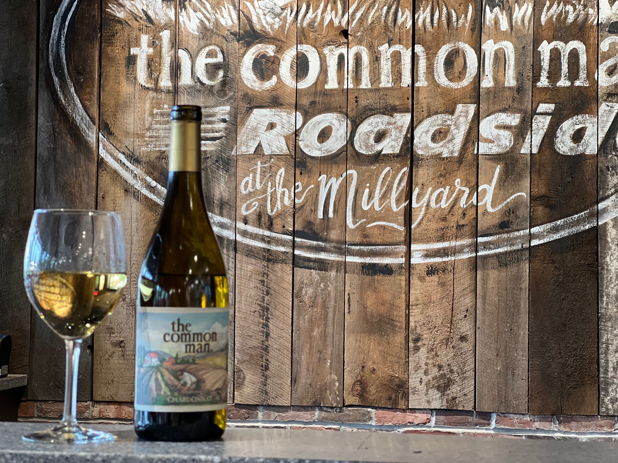 Common Man Chardonnay from The Common Man Roadside Millyard is Manchester, N.H.