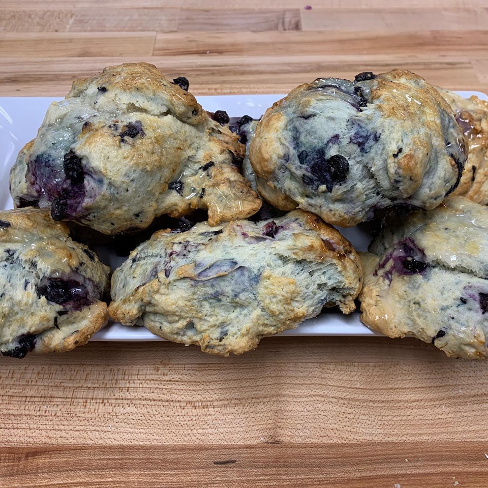 Blueberry scones from Country Kitchen Donuts in Millis, Massachusetts