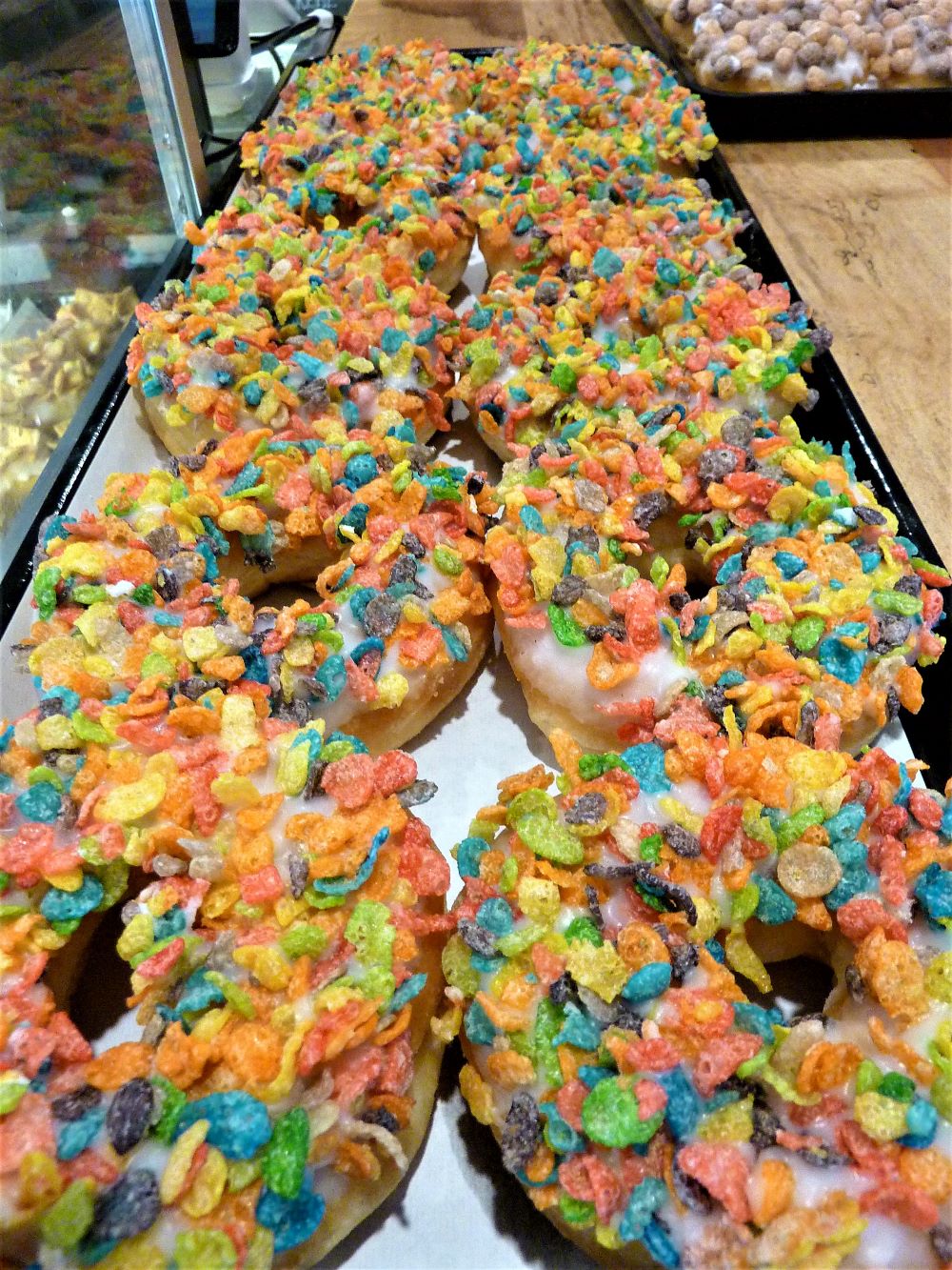 Fruity Pebbles doughnut from Country Kitchen Donuts in Millis, MA.