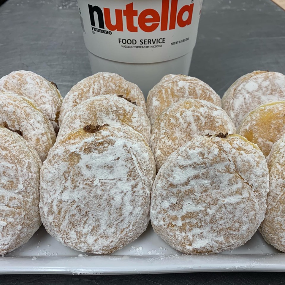 Nutella Doughnuts from Country Kithen Donuts in Millis,, MA.