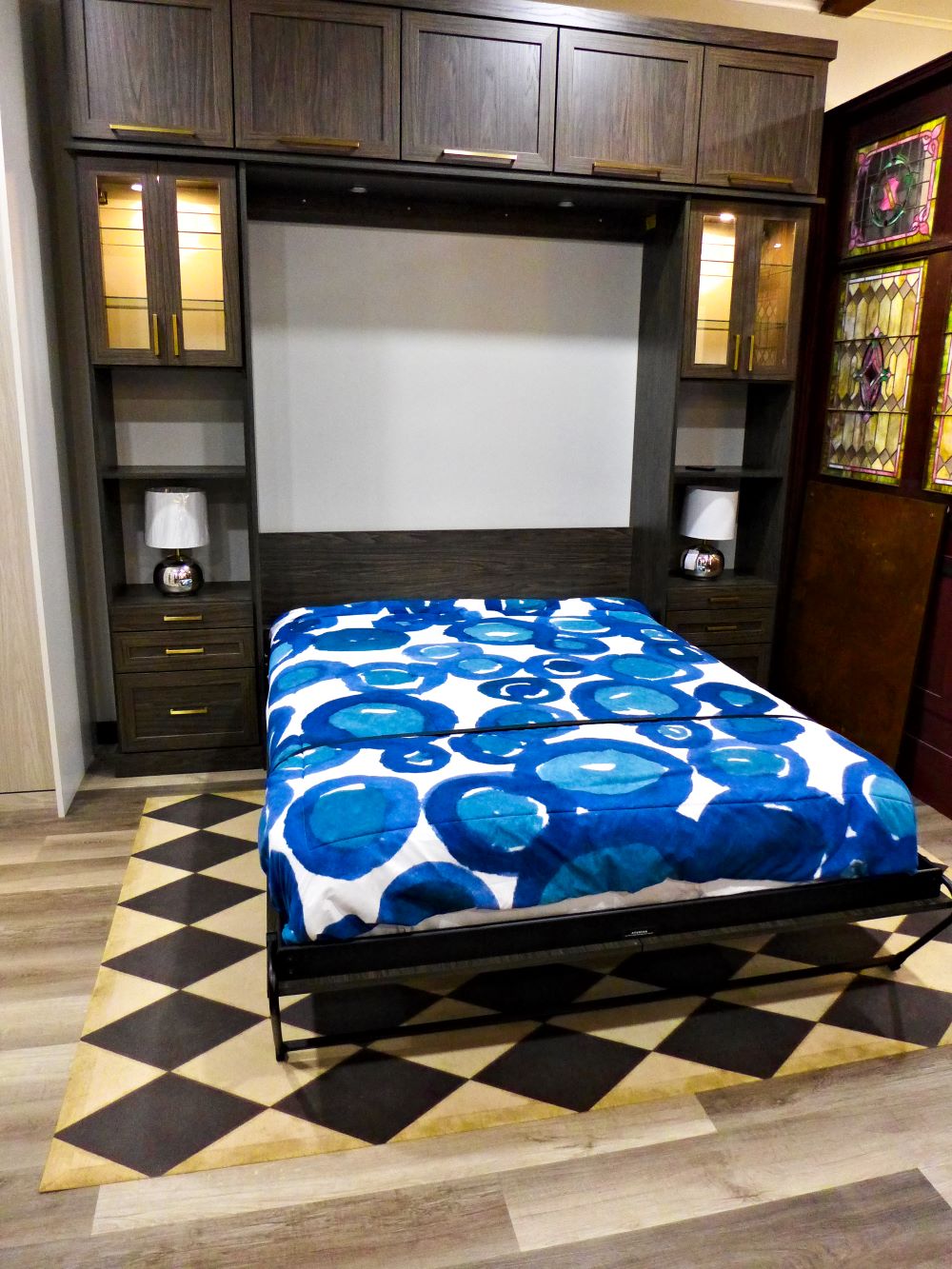 Wall bed display at Closet & Storage Concepts in Mansfield, Mass.