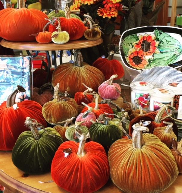 Plush Pumpkins products at the Crafty Yankee in Lexington, Mass.