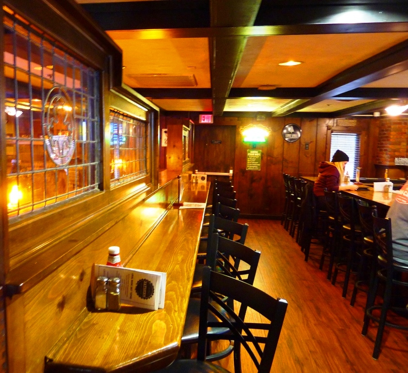 Tap room counter at Father's Kitchen & Taphouse in Sanwich, Mass.