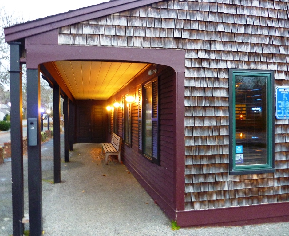 Entering Father's Kitchen & Taphouse in Sandwich, Mass.