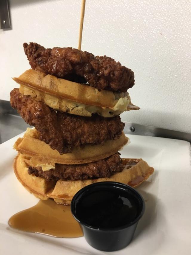 Fried buttermilk chicken sliders from Father's Kitchen and Taphouse in Sandwich, Mass.