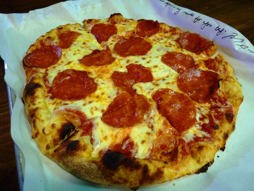 Pepperoni pizza from Father's Kitchen and Taphouse in Sandwich, Mass.