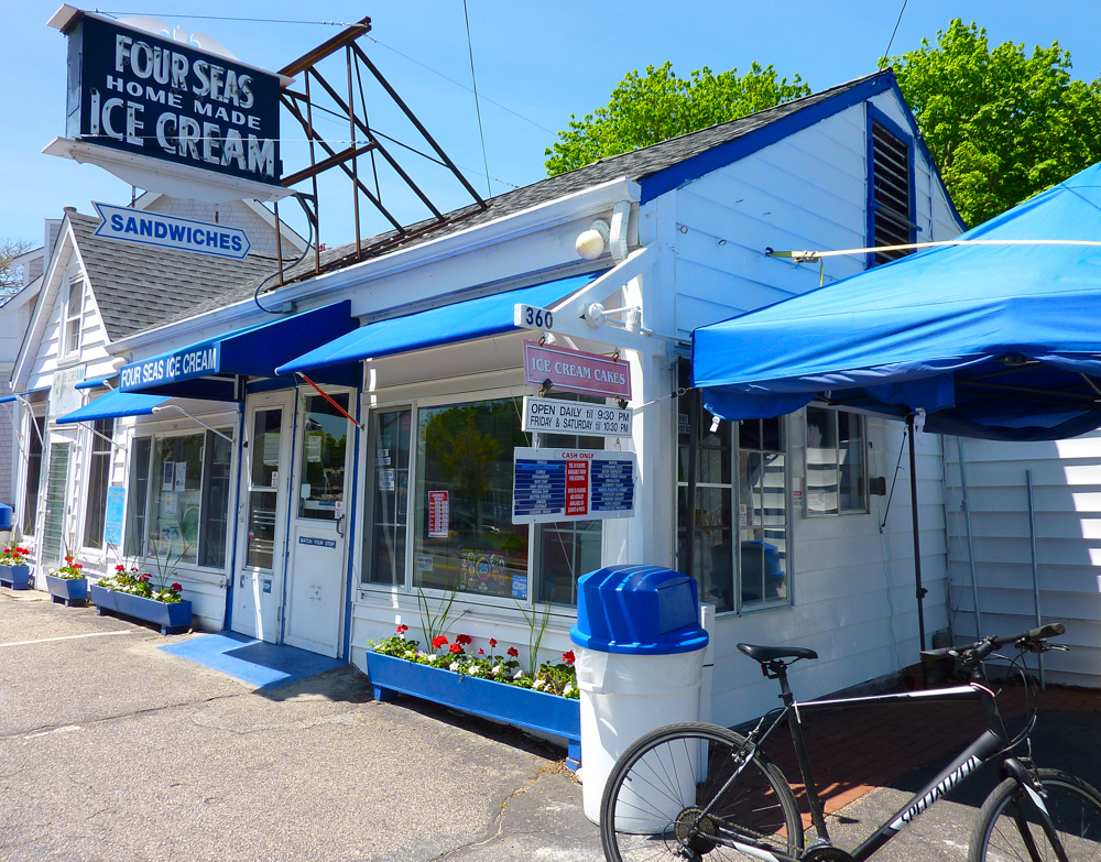 Legendary Cape Cod ice cream parlor: Four Seas Ice Cream in Centerville, Mass.