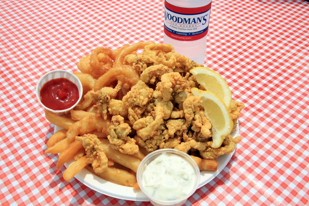 Fried Clams from Woodman's of Essex in Essex, Mass.