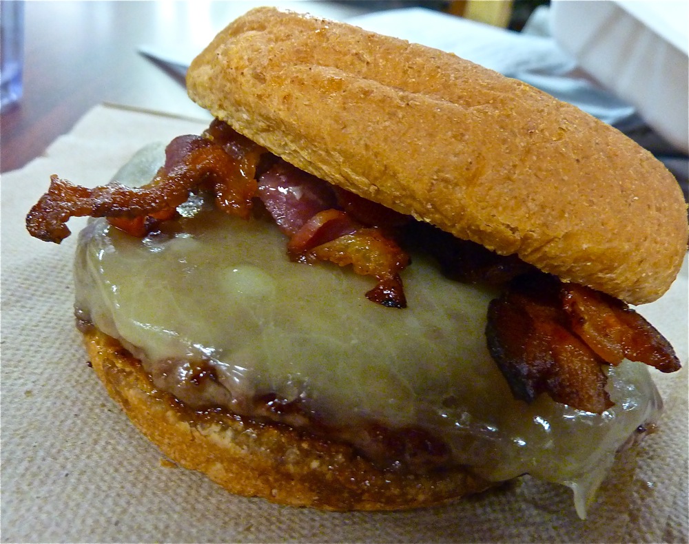 Grass fed burger from Hager's Farm Market in Shelburne, Mass.