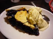 Image of blueberry pie from the Red Wing Diner, Walpole MA