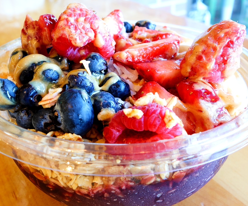 Acai bowl from The Juice Bar Norwood in Norwood, Mass.