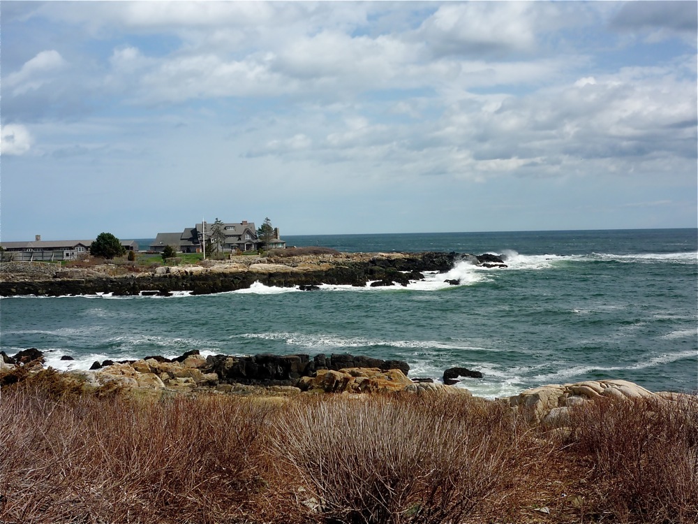 The Bush Compound on Ocean Ave., Kennebunkport, Maine.