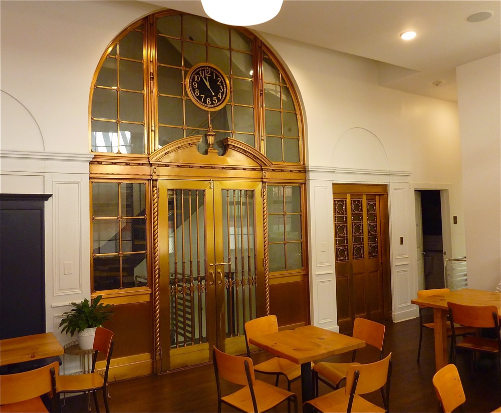 Dining area at Knead Doughnuts in Providence, R.I.