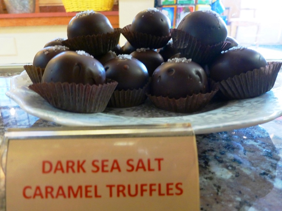 Dark chocolate sea salt caramels from Len Libby Candies in Scarborough, Maine.