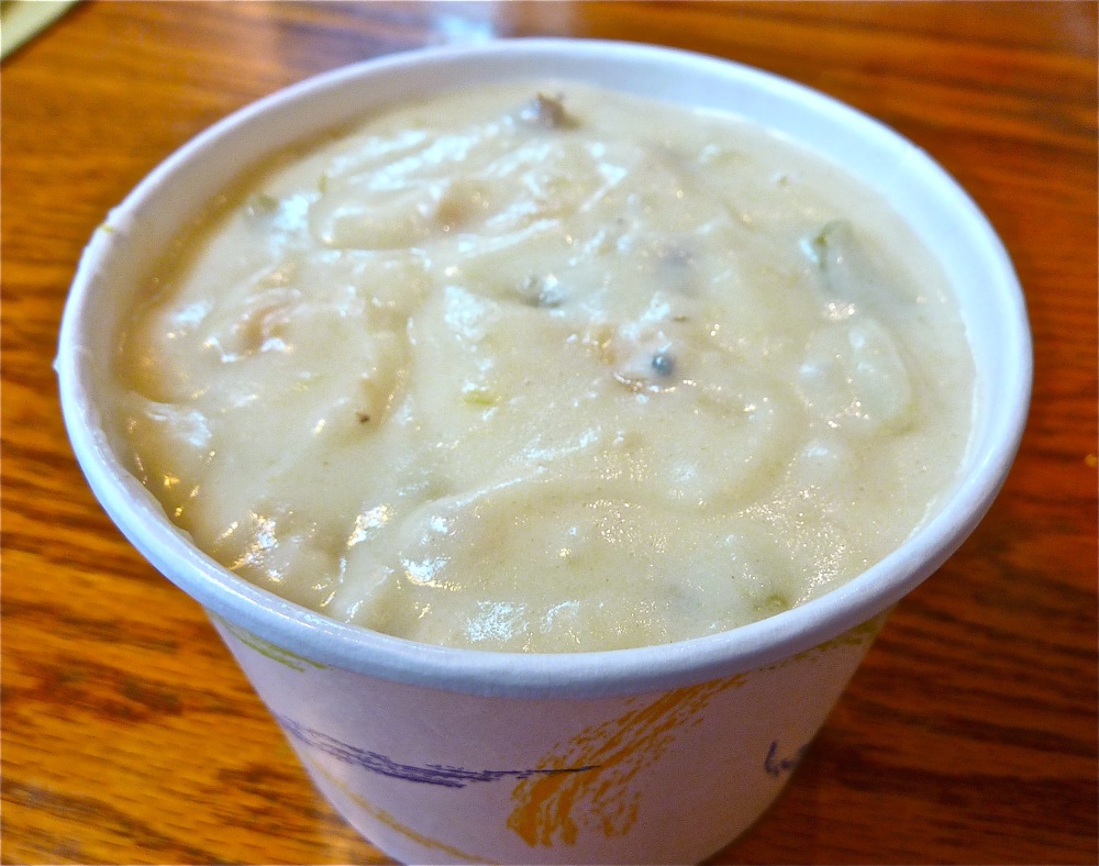 New England clam chowder from Lobstah On A Roll in Boston and Salem, Mass.