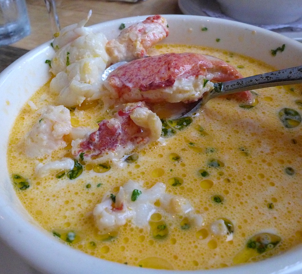 Loads of fresh Maine lobster in this lobster stew from Dimillo's On the Water in Portland, Maine.