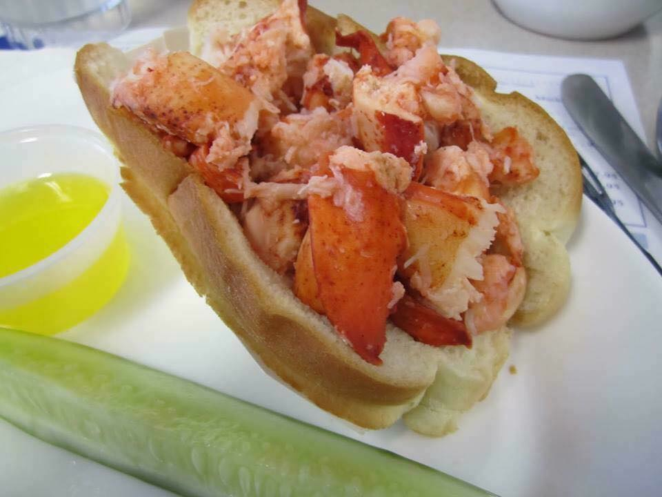 Lobster roll from the Maine Diner in Wells, Maine.