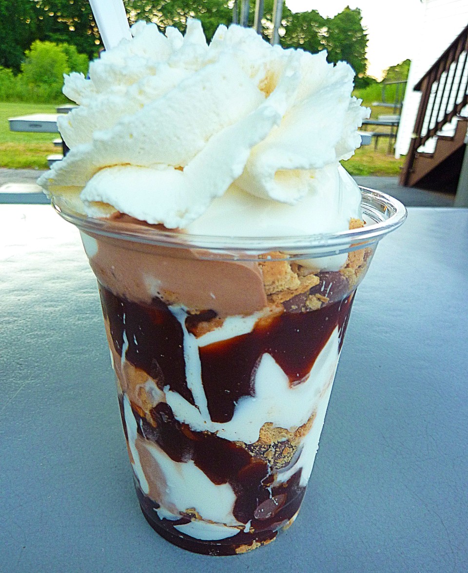 S'mores Hurricane from Sandy's Chill Spot Ice Cream and Seafood Restaurant in Bellingham, Mass.