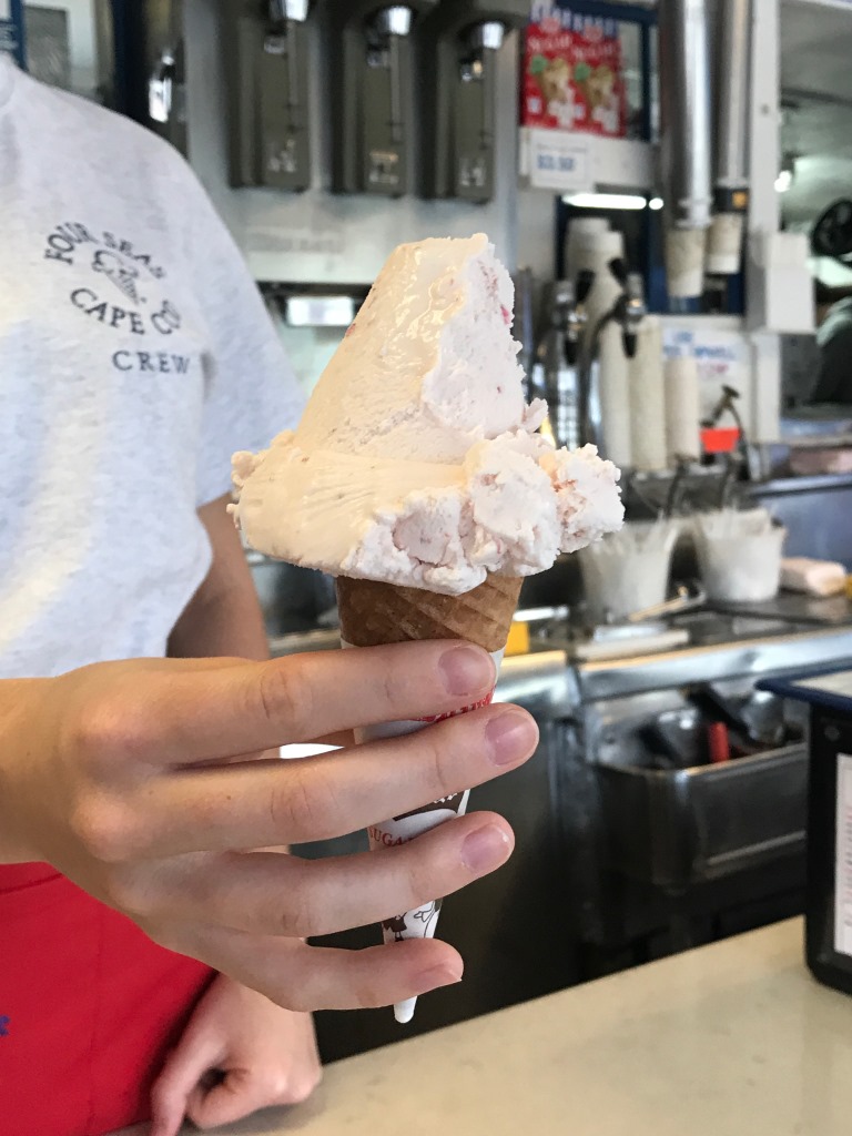 Four Seas strawberry ice cream (Cape Cod)