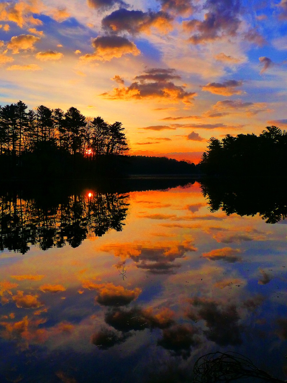 Sunrise at Turner Pond, Walpole, Massachusetts
