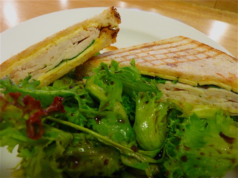 Turkey and smoked gouda sandwich from Share at Thornes Marketplace in Northampton, Mass.