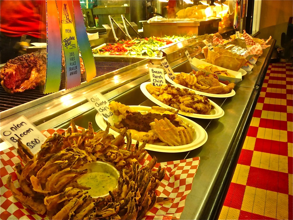 Yummy comfort foods at the Topsfield Fair in Tospfield, MA.