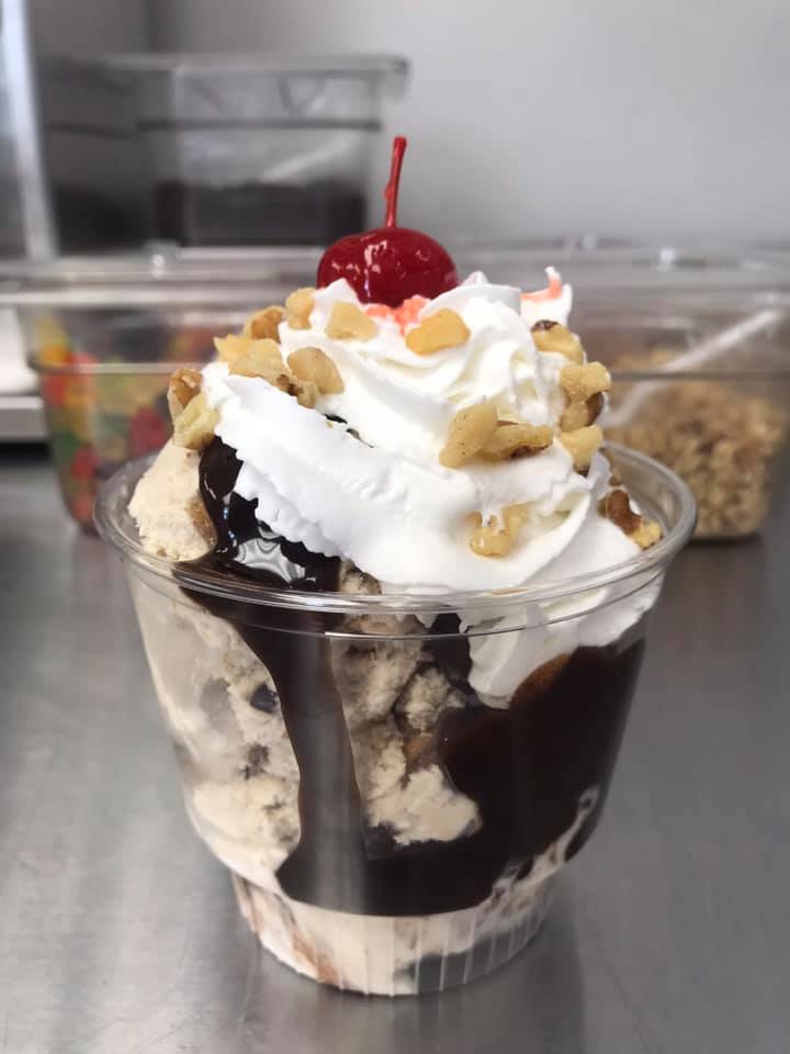 Sundae from Scoops at Watson's Candies in Walpole, Mass.