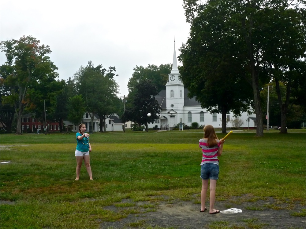 West Brookfield town common ball game