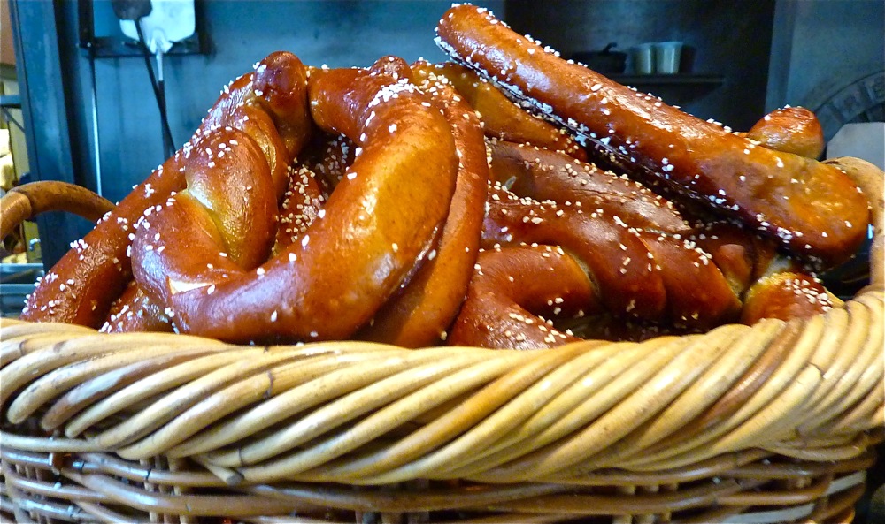 Bavarian pretzels from When Pigs Fly Pizzeria in Kittery, Maine
